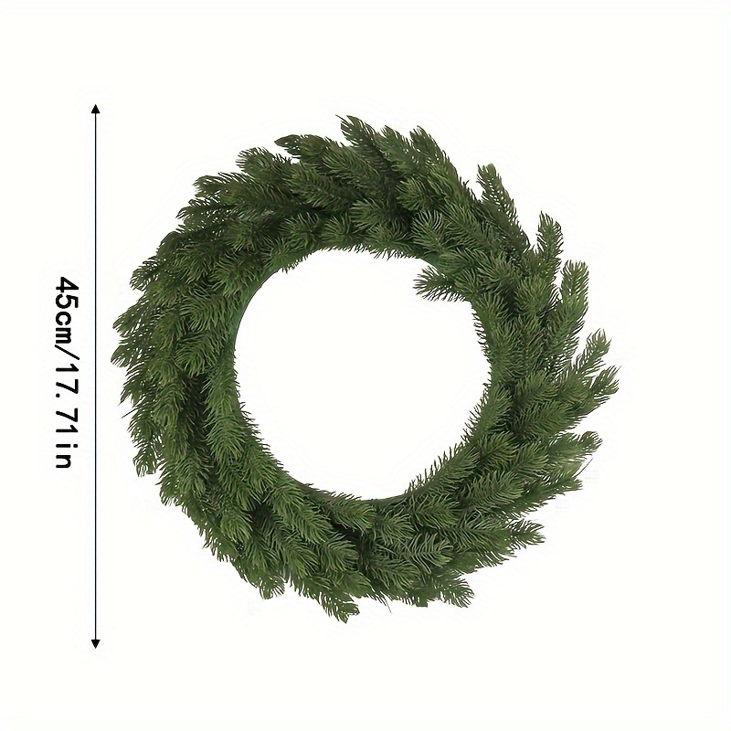 1pc Christmas Wreath, 17.7in, , For / Decor, Suitable For Christmas, Halloween, Easter, , Hanukkah, , Hanging & Decoration, No Required, Plastic
1pc Christmas Wreath, 17.7in, , For / Decor, Suitable For Christmas, Halloween, Easter, , Hanukkah, , Hanging & Decoration, No Required, Plastic
