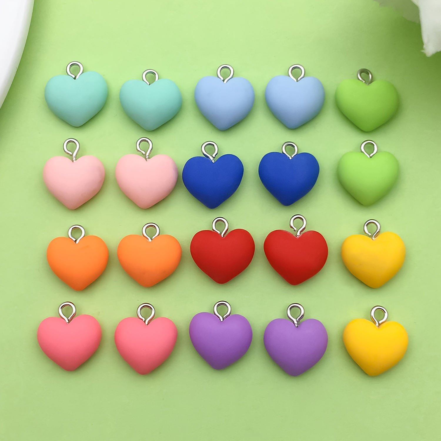 20pcs Set Of Colorful 3d Resin Heart Charms - Assorted Colors, Diy Pendants For Earrings, Bracelets & Necklaces Crafting, 3d Resin, Heart Charms, Diy, Jewelry Making
20pcs Set Of Colorful 3d Resin Heart Charms - Assorted Colors, Diy Pendants For Earrings, Bracelets & Necklaces Crafting, 3d Resin, Heart Charms, Diy, Jewelry Making