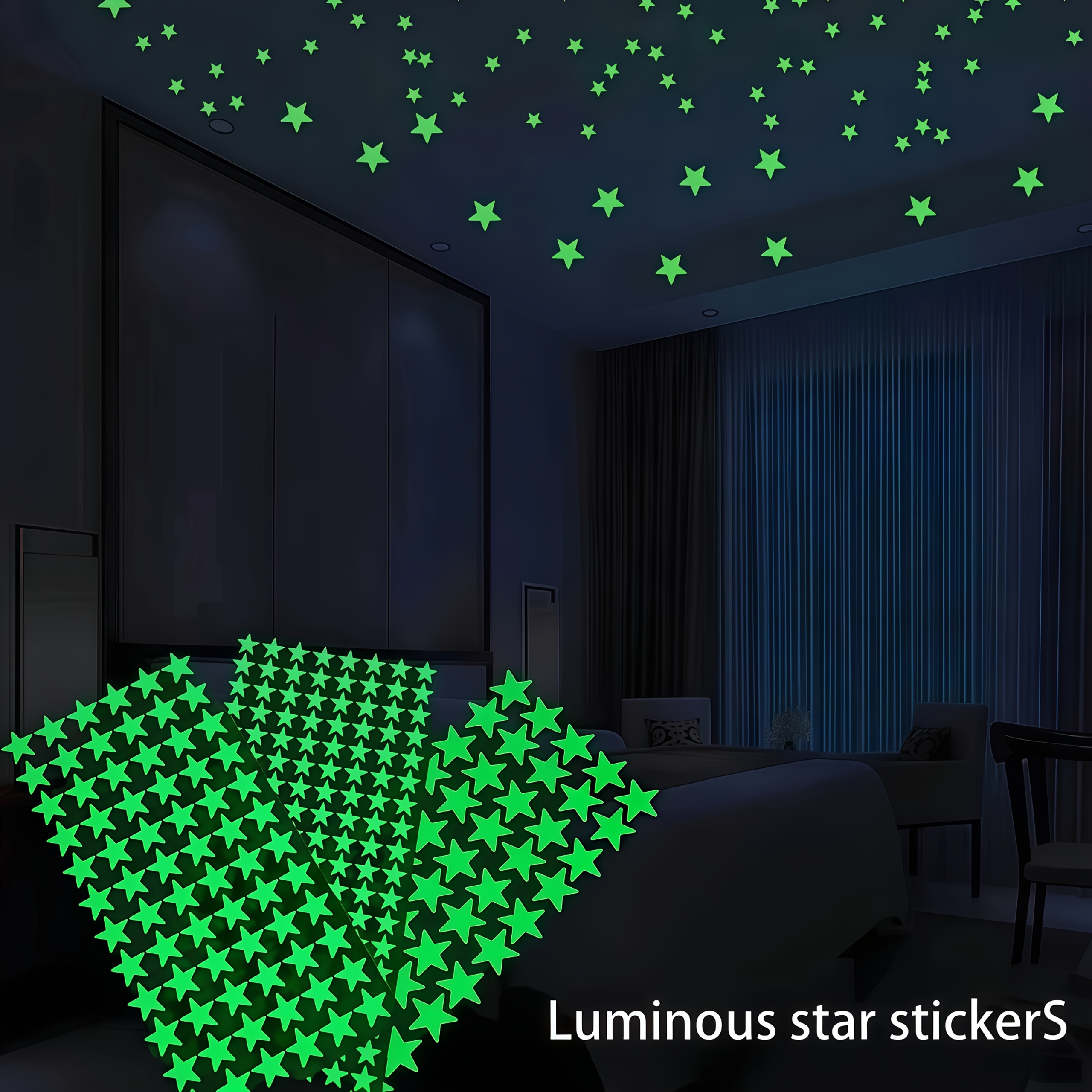 50/266pcs, Star Stickers - 3d Bedroom Ceiling And Wall Decoration, Diy Creative Stickers In 4 Sizes, Suitable For Birthday Parties And Celebrations
50/266pcs, Star Stickers - 3d Bedroom Ceiling And Wall Decoration, Diy Creative Stickers In 4 Sizes, Suitable For Birthday Parties And Celebrations