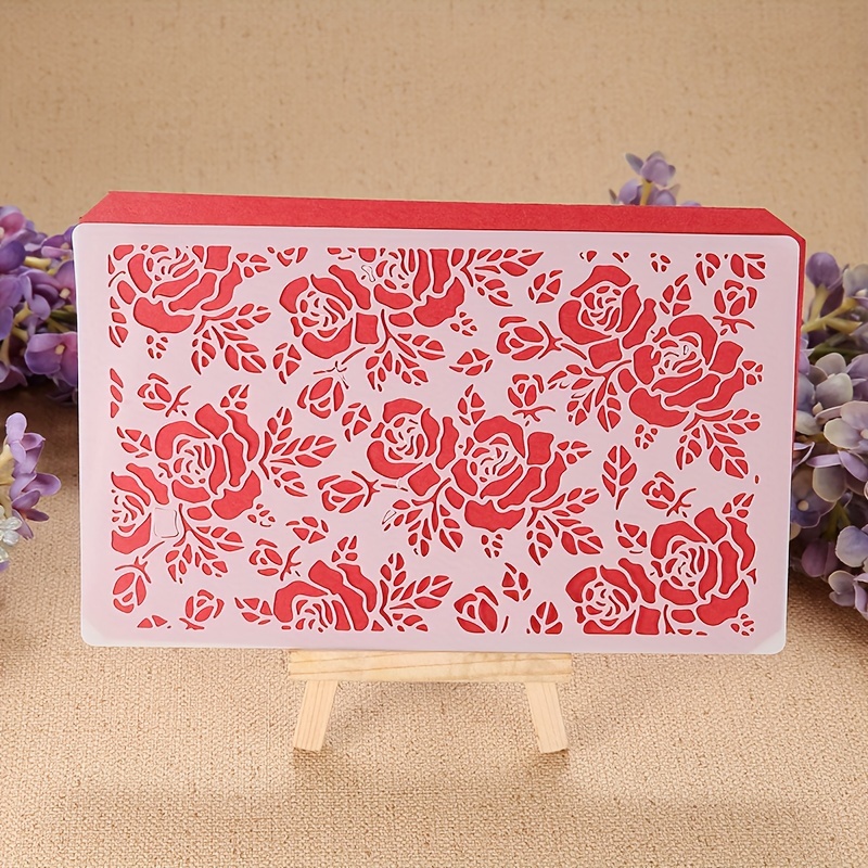 Reusable Pattern Diy Painting Stencil For Paper, Wood, Canvas - 7.87in X 4.72in Drawing Template With Creative - Creamy White
Reusable Pattern Diy Painting Stencil For Paper, Wood, Canvas - 7.87in X 4.72in Drawing Template With Creative - Creamy White
