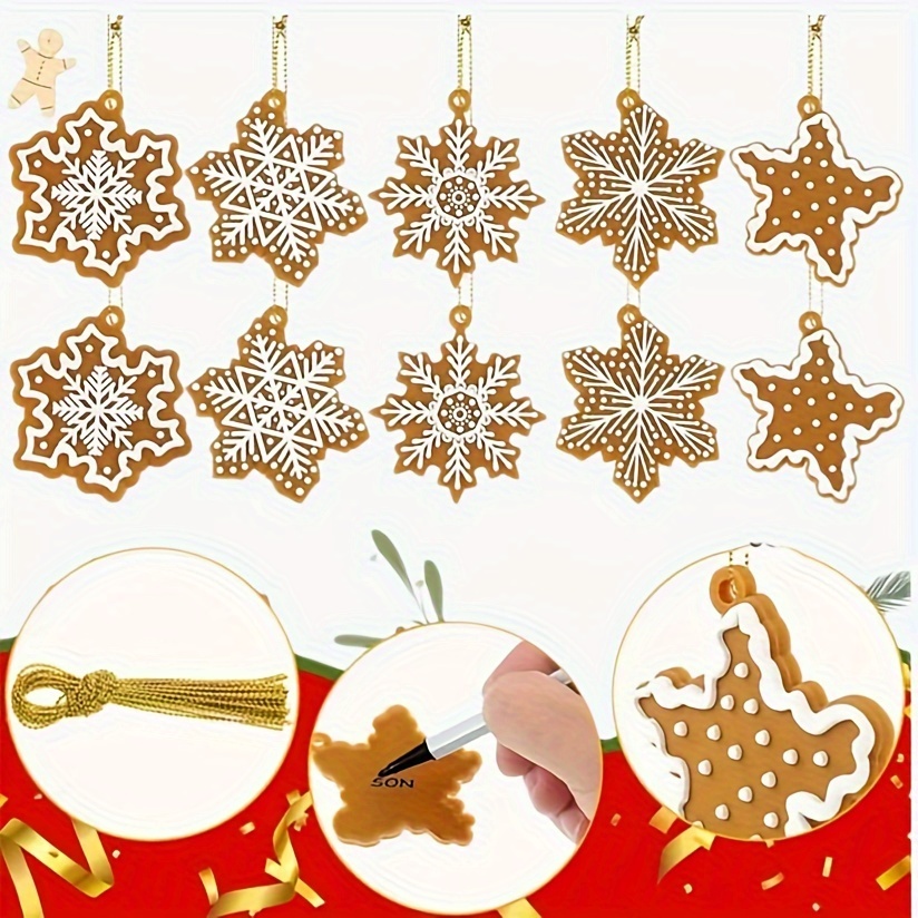 10pcs Christmas & Ornaments, Wooden Decorations Hanging String, For First , Non-electric & Featherless
10pcs Christmas & Ornaments, Wooden Decorations Hanging String, For First , Non-electric & Featherless
