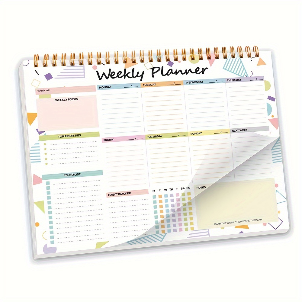 Organize Your Week: Weekly Planner Pad With 52 Easy Tear-off Sheets - Perfect For Adults
Organize Your Week: Weekly Planner Pad With 52 Easy Tear-off Sheets - Perfect For Adults