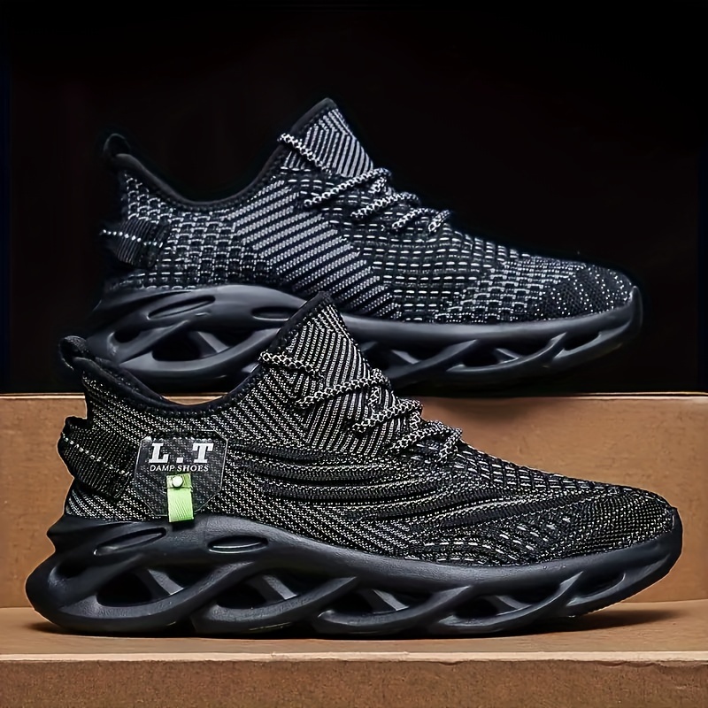 Men's Athletic Training Shoes - Breathable Knit Upper, Eva Sole, Lace-up, For All , With "lt" Design
Men's Athletic Training Shoes - Breathable Knit Upper, Eva Sole, Lace-up, For All , With "lt" Design
