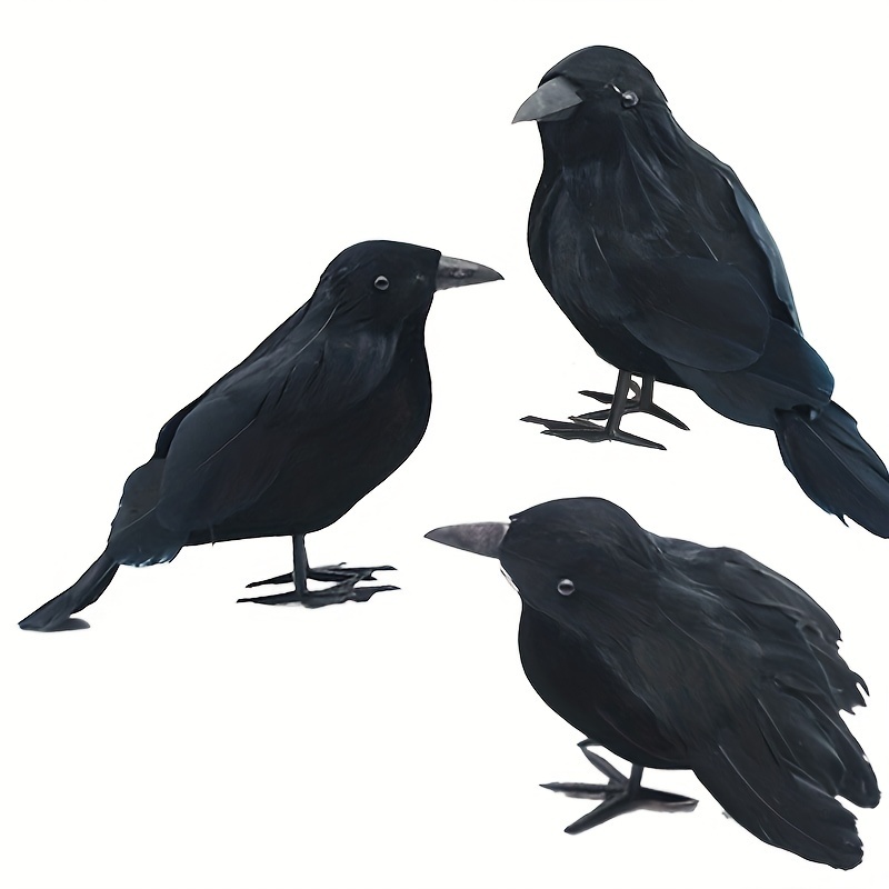 1pc Simulation Feather Crow Ornaments Halloween Fake Bird Decorations Realistic Plastic Crow For Seasonal Interior Decoration, Crow Teaching Model Simulation Bird
1pc Simulation Feather Crow Ornaments Halloween Fake Bird Decorations Realistic Plastic Crow For Seasonal Interior Decoration, Crow Teaching Model Simulation Bird