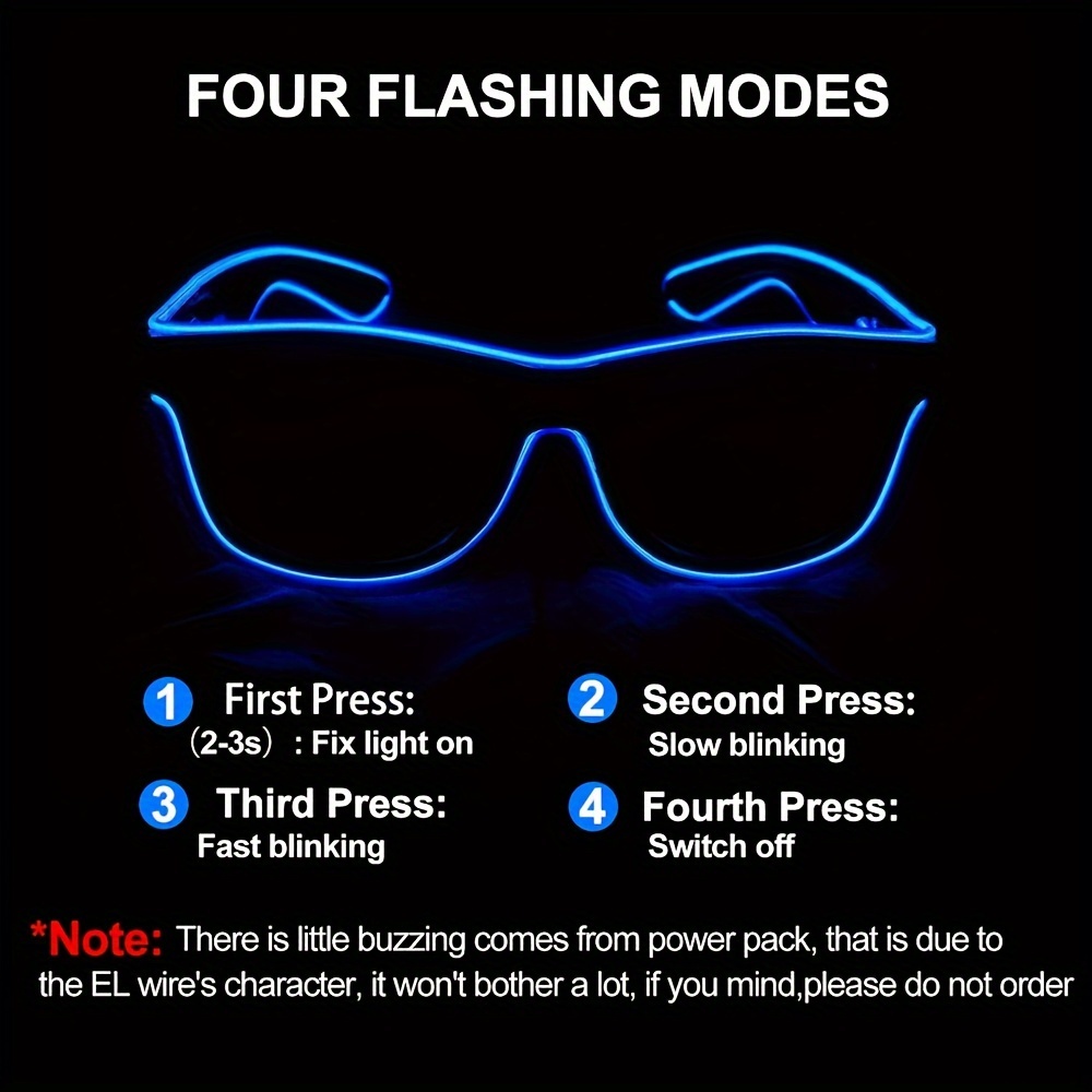 Glasses Led Lights Festival Carnival Party Festival Glasses Men's And Women' Glasses Cool (not Including Battery) Christmas, Holiday Party Gifts
Glasses Led Lights Festival Carnival Party Festival Glasses Men's And Women' Glasses Cool (not Including Battery) Christmas, Holiday Party Gifts
