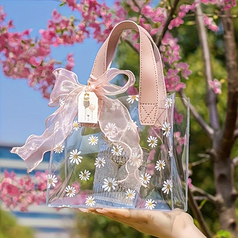 3pcs Pvc Transparent Gift Bags With Handles - Perfect For Valentine's Day, Mother's Day & Birthday Presents
3pcs Pvc Transparent Gift Bags With Handles - Perfect For Valentine's Day, Mother's Day & Birthday Presents