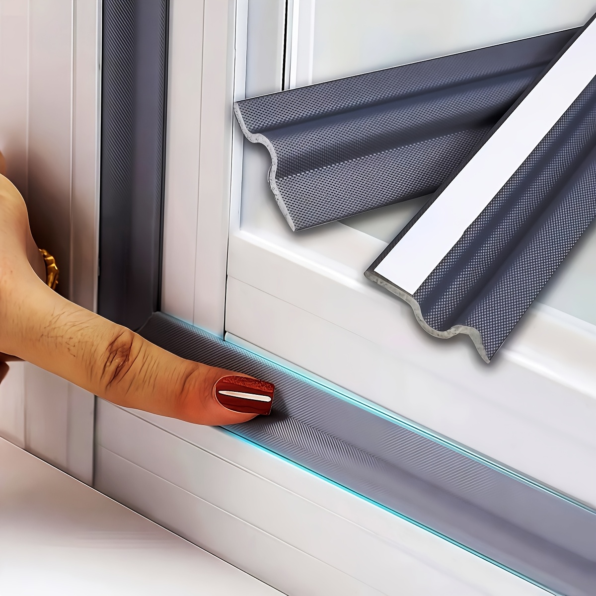1pc Self-adhesive Window Sealing Strip - Weatherproof, Soundproof & Dustproof, Waterproof Plastic Tape For , 315 Inches, Sealant Waterproof
1pc Self-adhesive Window Sealing Strip - Weatherproof, Soundproof & Dustproof, Waterproof Plastic Tape For , 315 Inches, Sealant Waterproof