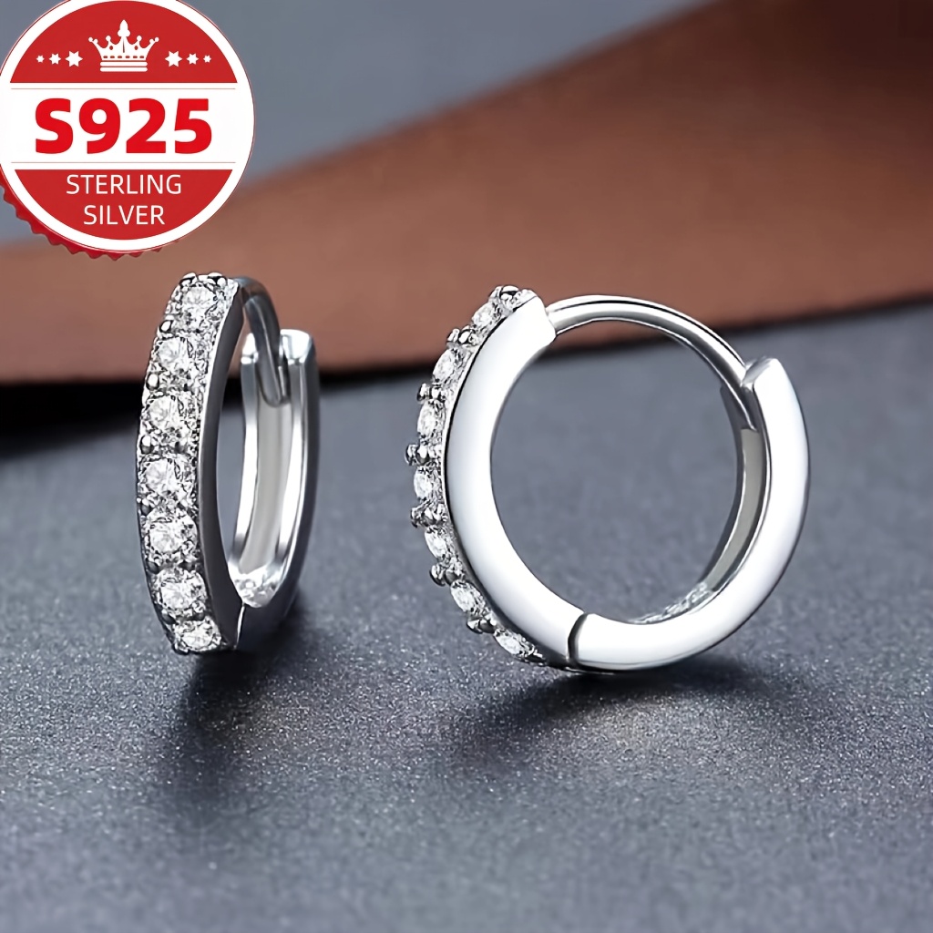 925 Pure Silvery Small Artificial Synthetic Zirconia Bohemian Earrings, Suitable For Women's Party Earrings, Jewelry, Christmas Gift
925 Pure Silvery Small Artificial Synthetic Zirconia Bohemian Earrings, Suitable For Women's Party Earrings, Jewelry, Christmas Gift