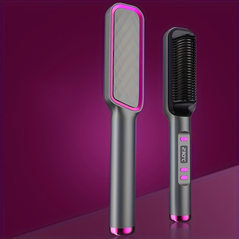 White/grey Ring Hair Straightener Comb Straightening Brush, Led Display, Portable Mini Straightening Brush For Women
White/grey Ring Hair Straightener Comb Straightening Brush, Led Display, Portable Mini Straightening Brush For Women