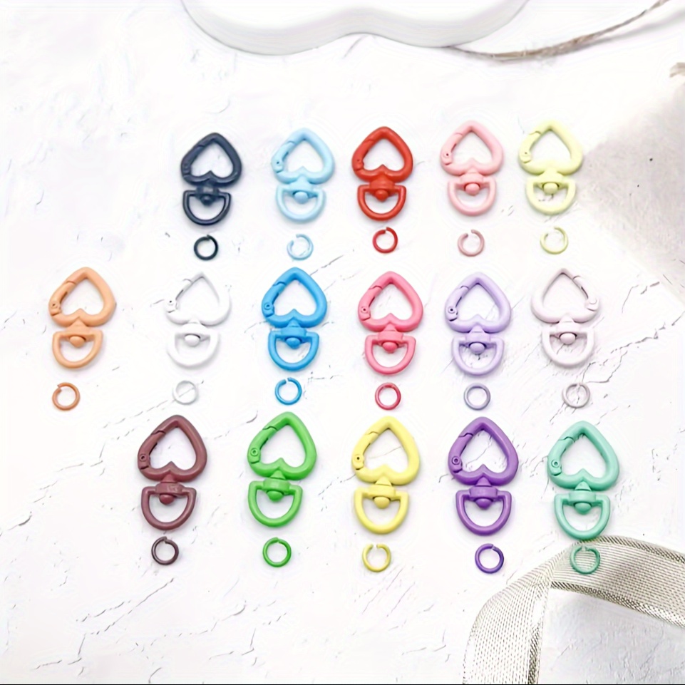 16pcs/set Love Heart Rotating Hook , Keychain, Suitable For Jewelry Making, Keychain Accessories, Handbag, Backpack Accessories 16 Colors
16pcs/set Love Heart Rotating Hook , Keychain, Suitable For Jewelry Making, Keychain Accessories, Handbag, Backpack Accessories 16 Colors