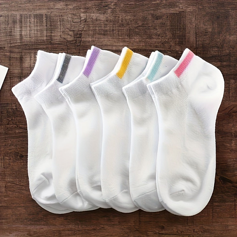 6pcs Women's Soft & Lightweight Ankle Socks - Breathable, Solid Color, Perfect For Summer
6pcs Women's Soft & Lightweight Ankle Socks - Breathable, Solid Color, Perfect For Summer