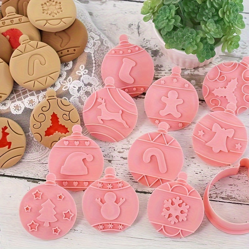 10pcs Christmas Cookie Cutter Set, Jam, Chocolate, Sandwich Cookies, Cookie Cutter, Fondant, Baking Tools
10pcs Christmas Cookie Cutter Set, Jam, Chocolate, Sandwich Cookies, Cookie Cutter, Fondant, Baking Tools