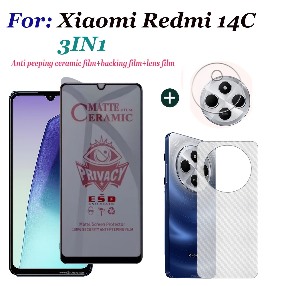 (3in1) For 14c 4g Anti Tempered Glass Soft Film 14c 4g Screen Protector+lens Film+back Film
(3in1) For 14c 4g Anti Tempered Glass Soft Film 14c 4g Screen Protector+lens Film+back Film