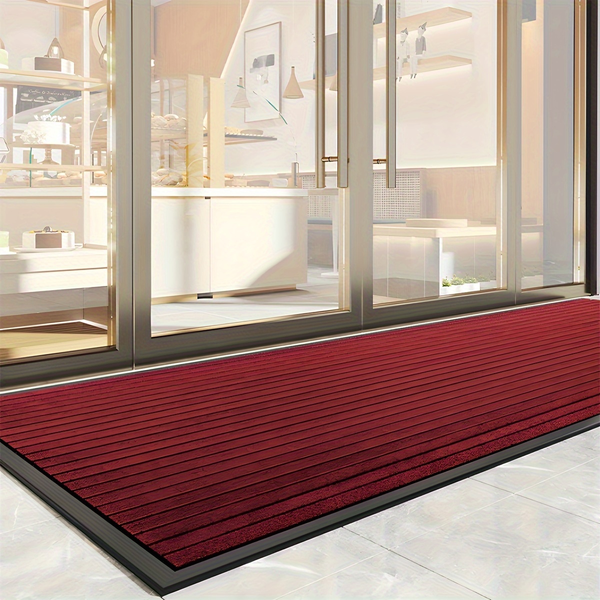 Versatile Non-slip Door Mat With Thick Rubber Edge - Durable, Easy-clean Polyester For Indoor/outdoor Use, Perfect For Home Decor & Entryways
Versatile Non-slip Door Mat With Thick Rubber Edge - Durable, Easy-clean Polyester For Indoor/outdoor Use, Perfect For Home Decor & Entryways