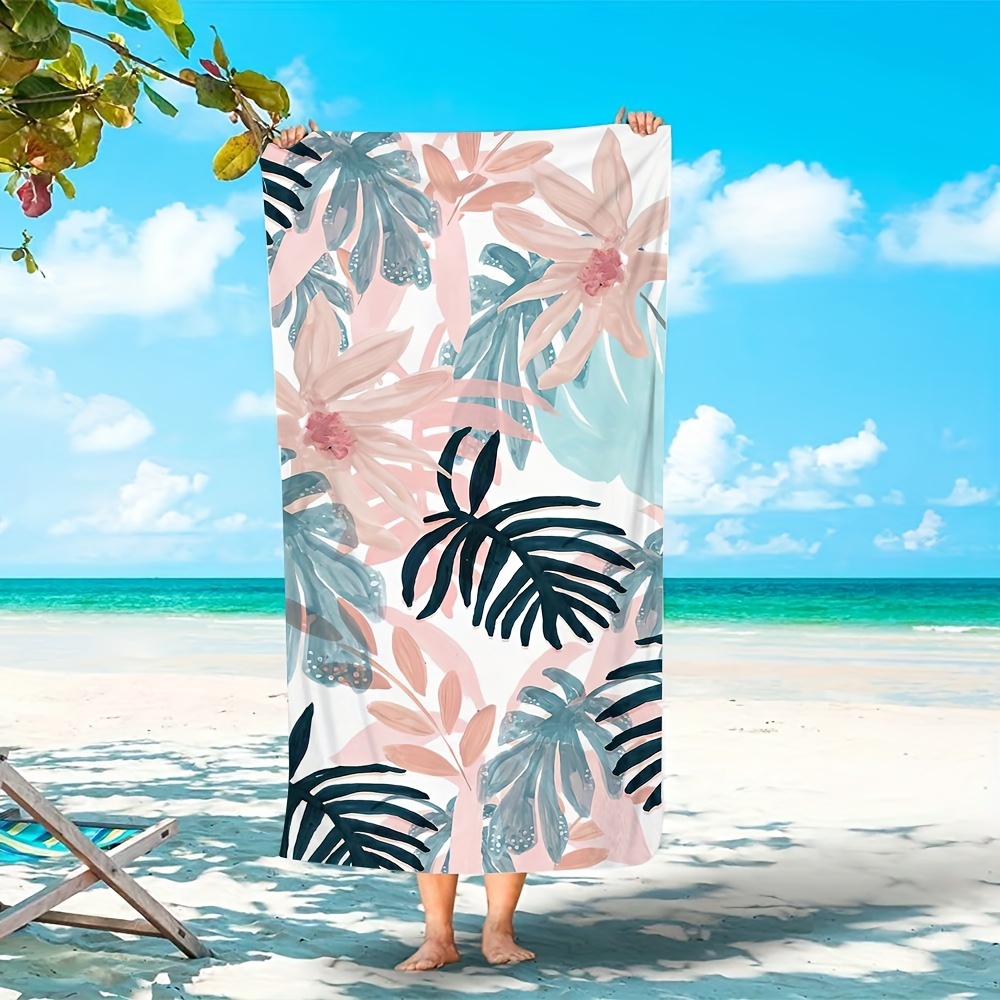 1pc Leaf Pattern Beach Towel, Absorbent Beach Towel, Lightweight Beach Blanket, Perfect For Beach, Pool, Camping & Travel, Beach Essentials
1pc Leaf Pattern Beach Towel, Absorbent Beach Towel, Lightweight Beach Blanket, Perfect For Beach, Pool, Camping & Travel, Beach Essentials