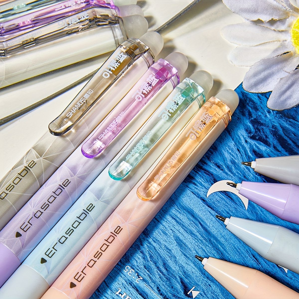 Lot de 4 Stylos Gel Rétractables Effaçables, 0.5mm Stylo à et Bleue Rétractable, Pas Besoin de Correction, Écriture Douce, pour Compléter et Puzzles Croisés
Lot de 4 Stylos Gel Rétractables Effaçables, 0.5mm Stylo à et Bleue Rétractable, Pas Besoin de Correction, Écriture Douce, pour Compléter et Puzzles Croisés