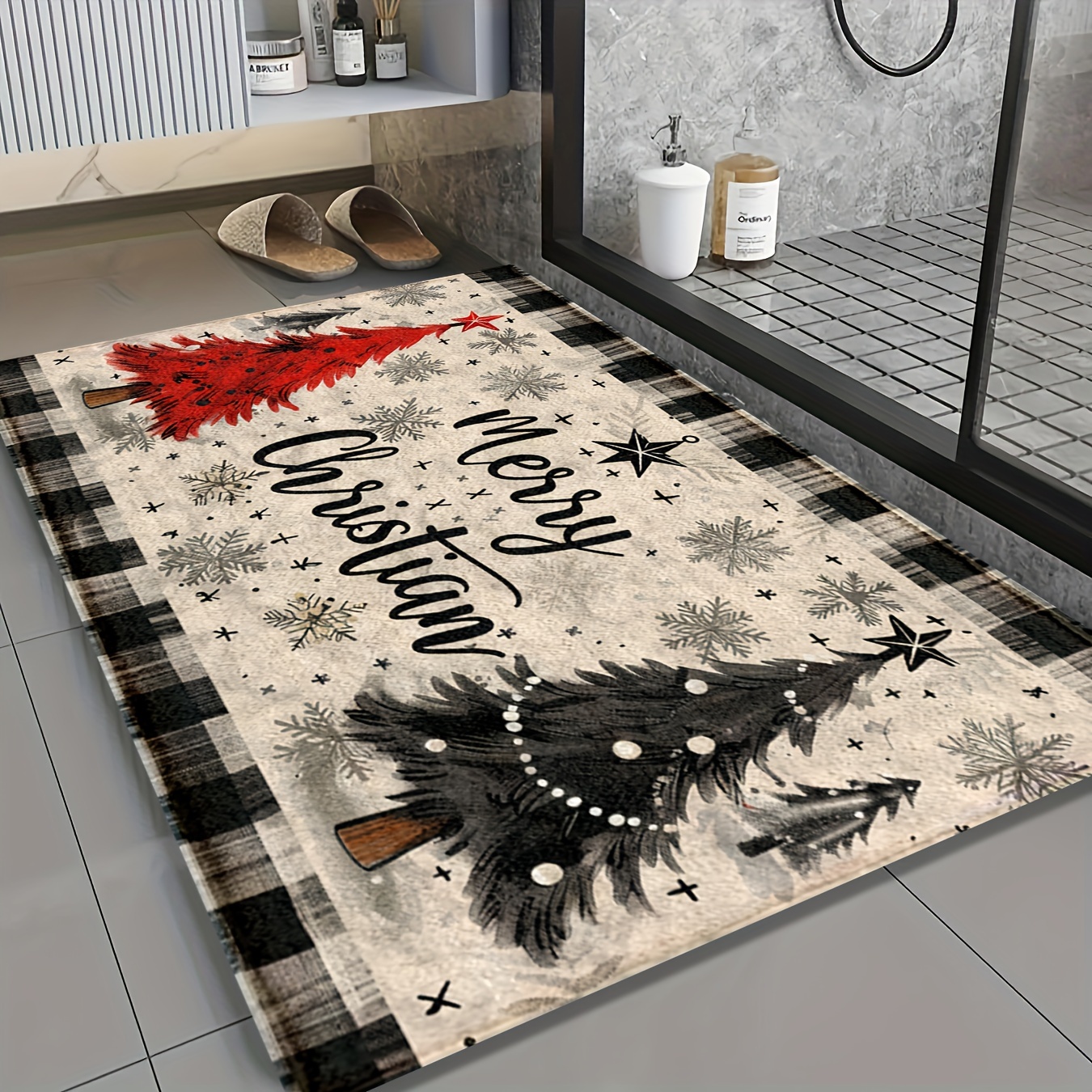 Christmas Tree Bath Mat - , -dry & , , - For , Bathroom & Decor, Fluffy Decor Decoration, For Christmas
Christmas Tree Bath Mat - , -dry & , , - For , Bathroom & Decor, Fluffy Decor Decoration, For Christmas