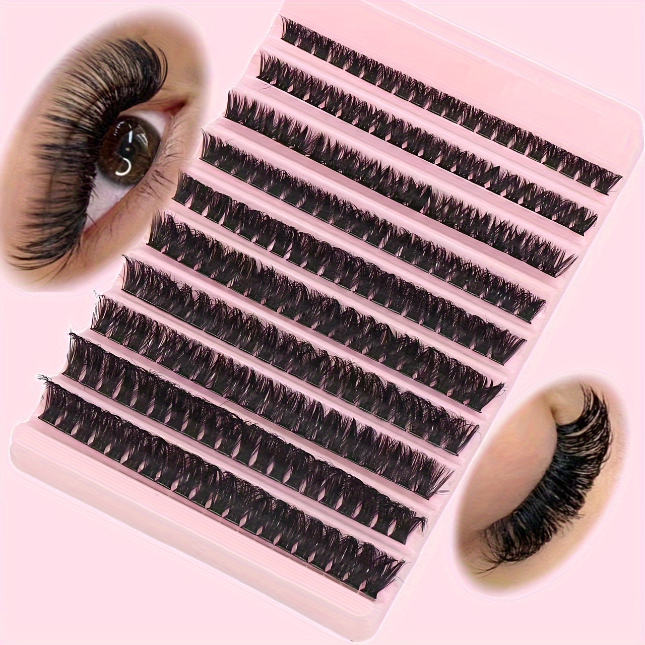 200-piece Wispy Cluster Eyelashes Set - Natural Look, D , Fluffy & Lightweight For Diy Extensions, Beginner-friendly, Reusable
200-piece Wispy Cluster Eyelashes Set - Natural Look, D , Fluffy & Lightweight For Diy Extensions, Beginner-friendly, Reusable