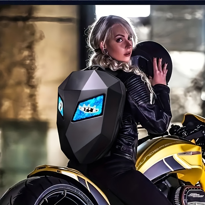 Motorcycle Backpack, Led Backpack With Color Screen, Hard Shell Large Capacity Waterproof Helmet Bag Laptop Backpack
Motorcycle Backpack, Led Backpack With Color Screen, Hard Shell Large Capacity Waterproof Helmet Bag Laptop Backpack