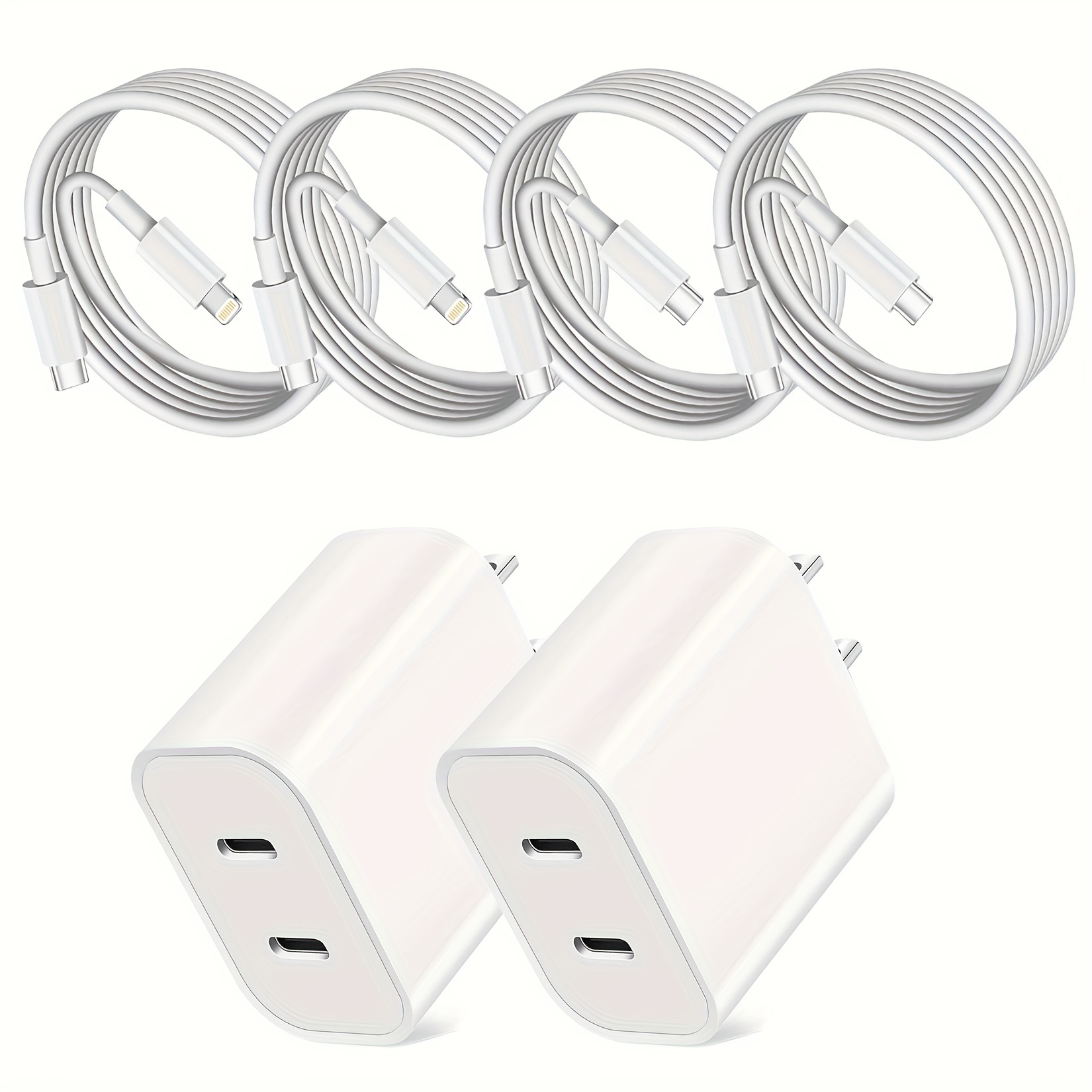 1pack/2pack For 15 Charger, Ipad Pro Fast Charger, 20w Dual Port Usb Charger With 6ft Usb C Cable And 6ftype-c To Lightning Cable For 15/14/13/12
1pack/2pack For 15 Charger, Ipad Pro Fast Charger, 20w Dual Port Usb Charger With 6ft Usb C Cable And 6ftype-c To Lightning Cable For 15/14/13/12