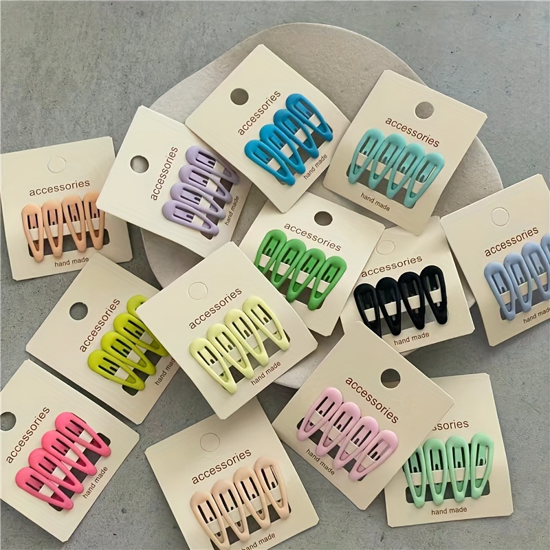 4pcs Mini Adorable Creamy Pastel Hair Clips - Drop Bb Clips For Bangs & Side Hair, Matte , & Stylish Hair Accessories For Girls
4pcs Mini Adorable Creamy Pastel Hair Clips - Drop Bb Clips For Bangs & Side Hair, Matte , & Stylish Hair Accessories For Girls