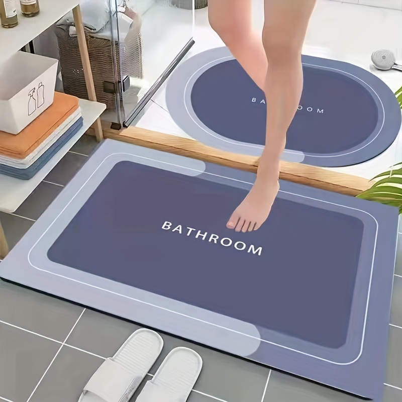 Striped Diatomite Bath Rugs Set - Non-slip, Quick Dry, Polyester & Cashmere Backed Bathmat, Flat Woven, Knit Fabric Bathroom Mats With High Absorbency, 125gsm, 0.6cm - Large Oblong Bath Rug
Striped Diatomite Bath Rugs Set - Non-slip, Quick Dry, Polyester & Cashmere Backed Bathmat, Flat Woven, Knit Fabric Bathroom Mats With High Absorbency, 125gsm, 0.6cm - Large Oblong Bath Rug