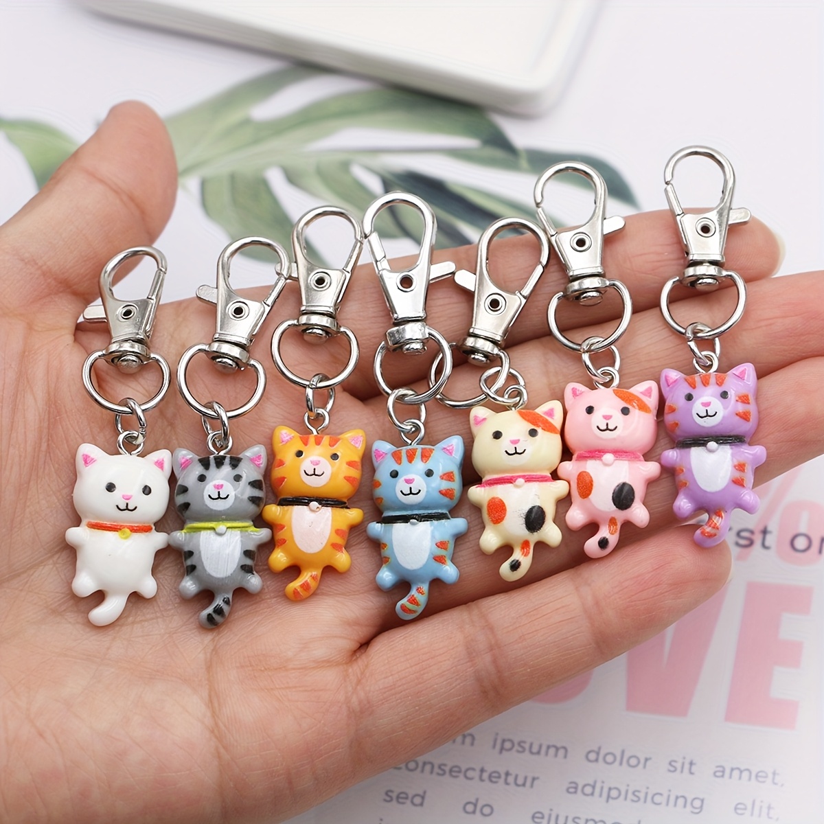 Whiskerwonders 7pcs Resin Keychain Set, Cute Animal Charms With Lobster Clasp, Alloy Metal Key Rings For Handbags & Car Keys, Decorative Gift Card Holder Keyrings For
Whiskerwonders 7pcs Resin Keychain Set, Cute Animal Charms With Lobster Clasp, Alloy Metal Key Rings For Handbags & Car Keys, Decorative Gift Card Holder Keyrings For
