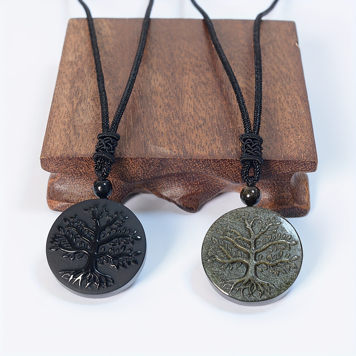 1pc Natural Life Tree Necklace Pendant, Men's Golden Life Tree Necklace Pendant, Black
1pc Natural Life Tree Necklace Pendant, Men's Golden Life Tree Necklace Pendant, Black