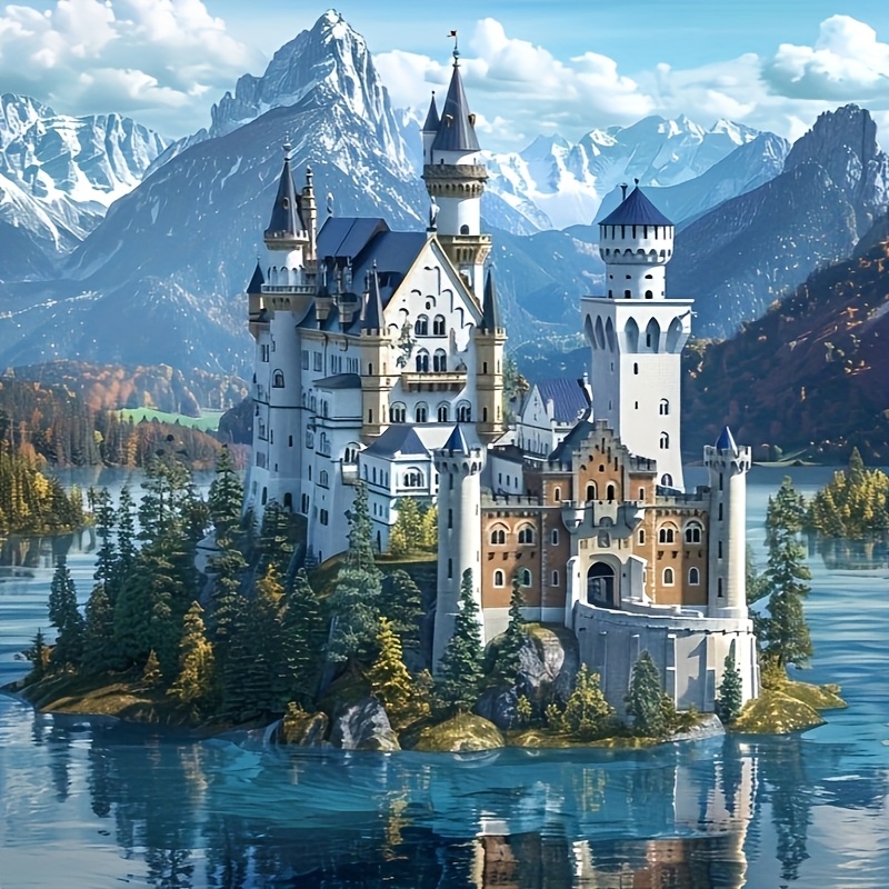 1pc 5d Diamond Painting Kit, Castle On , Round Diamond Art Craft For Home Wall Decor, Sports Theme Canvas, 40x40cm/15.75x15.75in
1pc 5d Diamond Painting Kit, Castle On , Round Diamond Art Craft For Home Wall Decor, Sports Theme Canvas, 40x40cm/15.75x15.75in