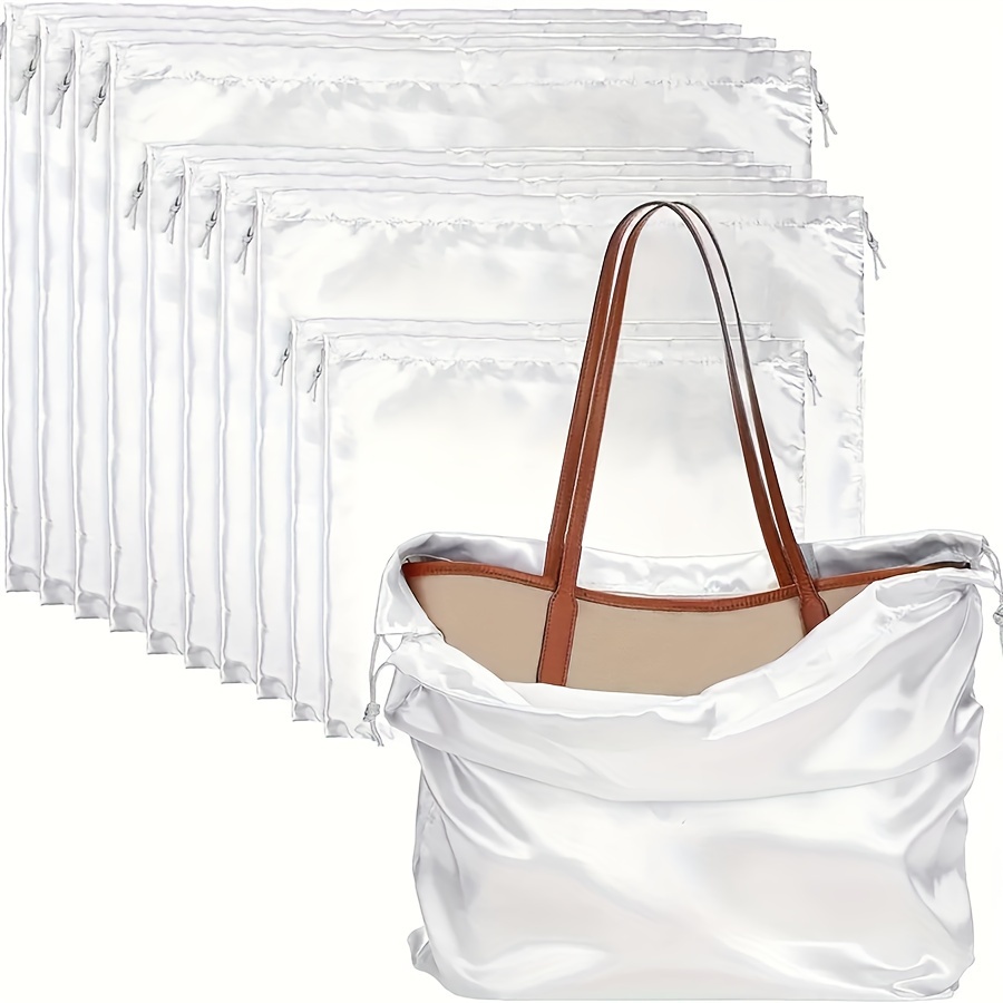 10-pack Drawstring Storage Bags For Purses, Soft And Smooth Dust Bags, Pouches For Handbags And Lingerie Organizing
10-pack Drawstring Storage Bags For Purses, Soft And Smooth Dust Bags, Pouches For Handbags And Lingerie Organizing