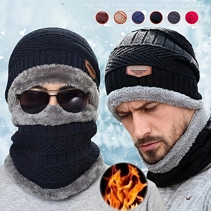 Men's Knitted Beanie Hat With Scarf Set, Winter Accessory, Polyester Fiber, , Hand Wash Or , Stretch Fabric, Solid Color, Filled, Outdoor Cold Protection
Men's Knitted Beanie Hat With Scarf Set, Winter Accessory, Polyester Fiber, , Hand Wash Or , Stretch Fabric, Solid Color, Filled, Outdoor Cold Protection