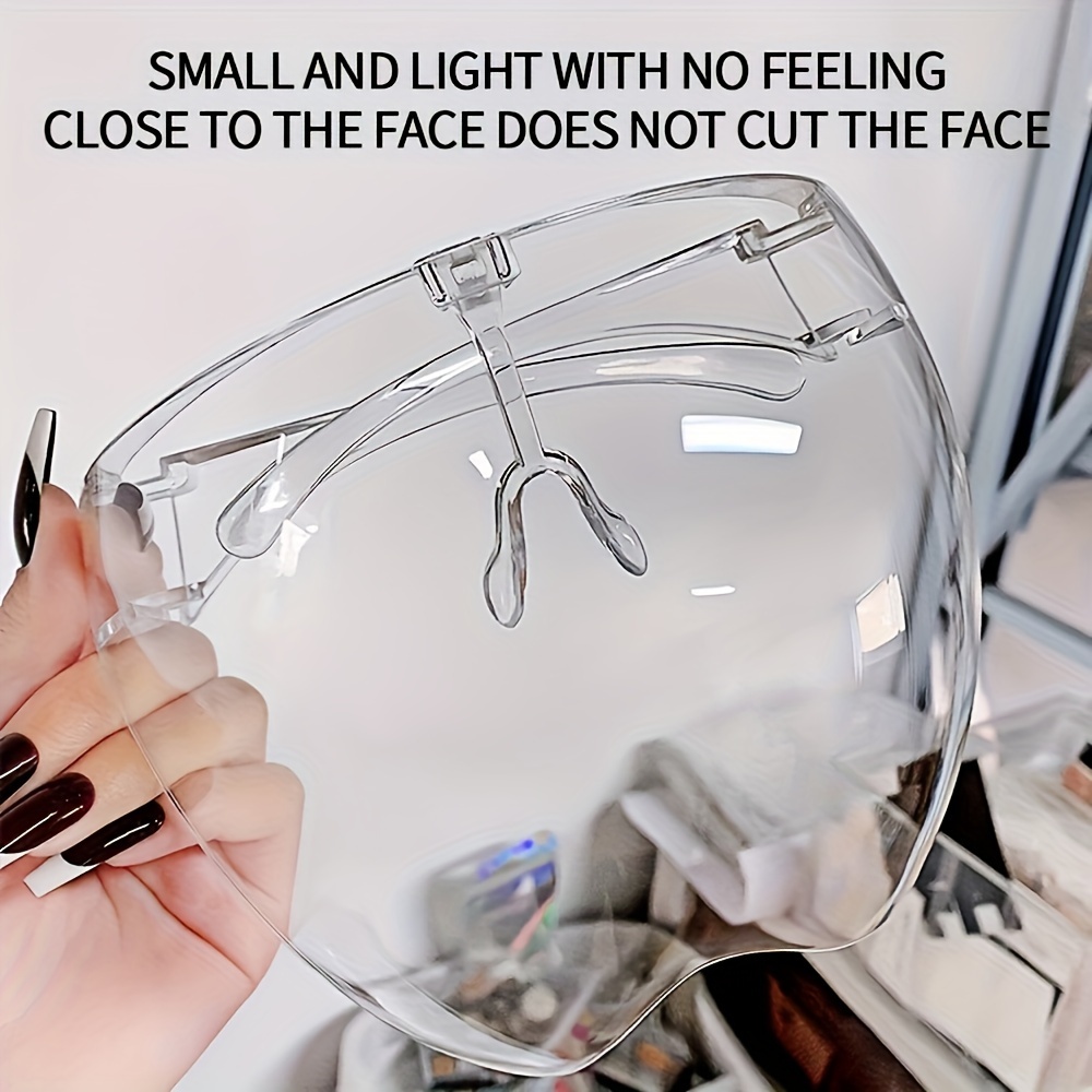 Professional Full For Nail Art, Hd Transparent Acrylic Face Protector, Dustproof And Fog-resistant Kitchen Cooking Accessory With , Lightweight And Comfortable Design, Unscented Tools & Accessories
Professional Full For Nail Art, Hd Transparent Acrylic Face Protector, Dustproof And Fog-resistant Kitchen Cooking Accessory With , Lightweight And Comfortable Design, Unscented Tools & Accessories