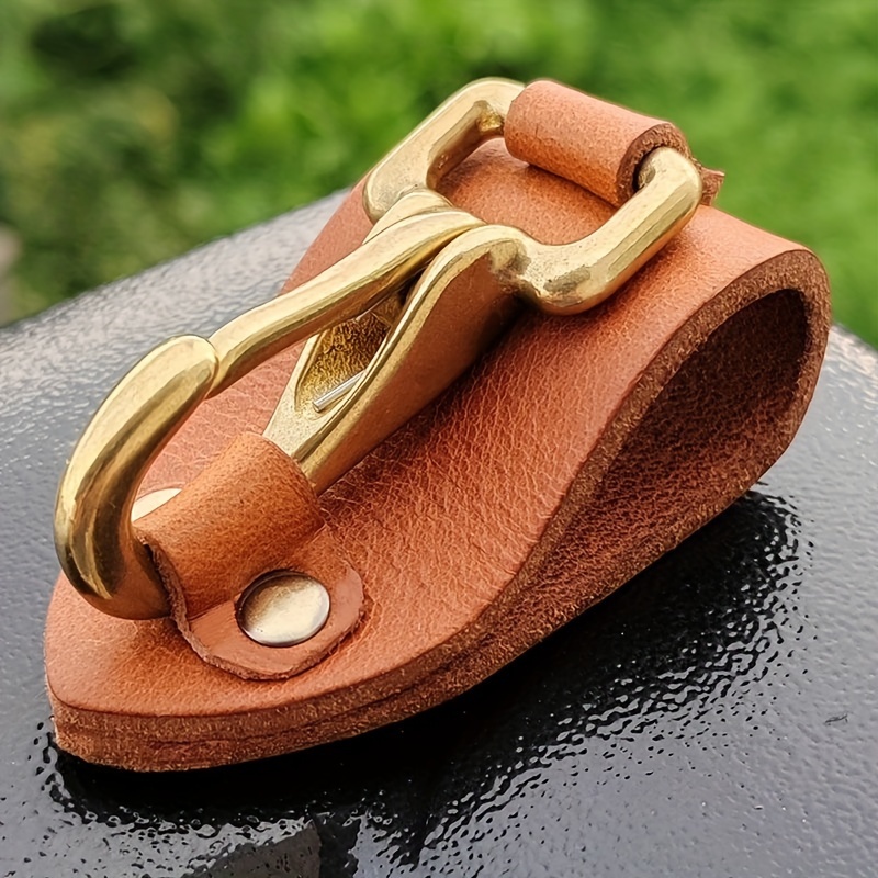 Handmade Keychain Waist Hanging Creative Genuine Leather Pure Copper Accessories Leather Belt Leather Belt Outdoor Hook
Handmade Keychain Waist Hanging Creative Genuine Leather Pure Copper Accessories Leather Belt Leather Belt Outdoor Hook