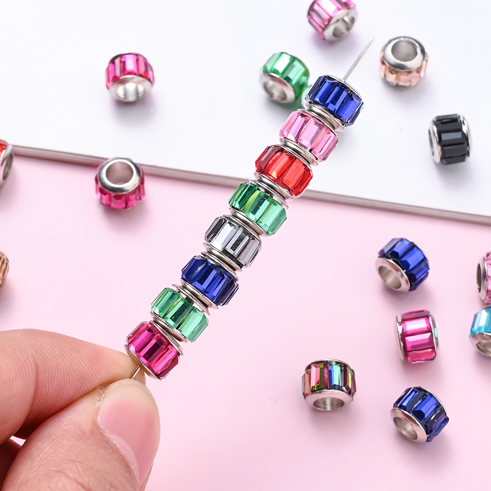 20pcs Vibrant Glass Beads 7x9mm, Large Hole, Assorted Colors, For Diy Hair Braids, Jewelry Crafting, Bracelets, Necklaces, Earrings, Party Decorations, Pen Beads
20pcs Vibrant Glass Beads 7x9mm, Large Hole, Assorted Colors, For Diy Hair Braids, Jewelry Crafting, Bracelets, Necklaces, Earrings, Party Decorations, Pen Beads