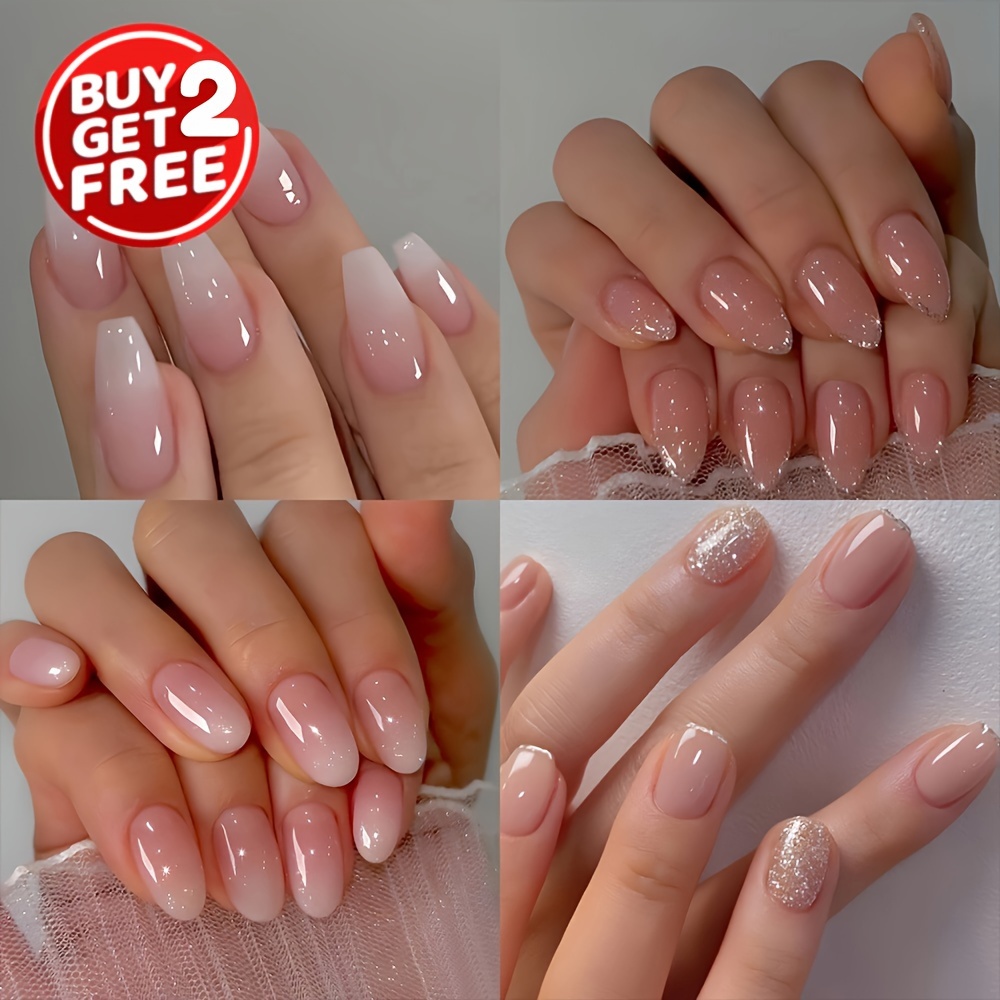 Ensemble de 96 Pièces/4 Paquets de Ongles Moyens, Dégradé Pailleté, Ongles Complets Pour Femmes Et Filles
Ensemble de 96 Pièces/4 Paquets de Ongles Moyens, Dégradé Pailleté, Ongles Complets Pour Femmes Et Filles