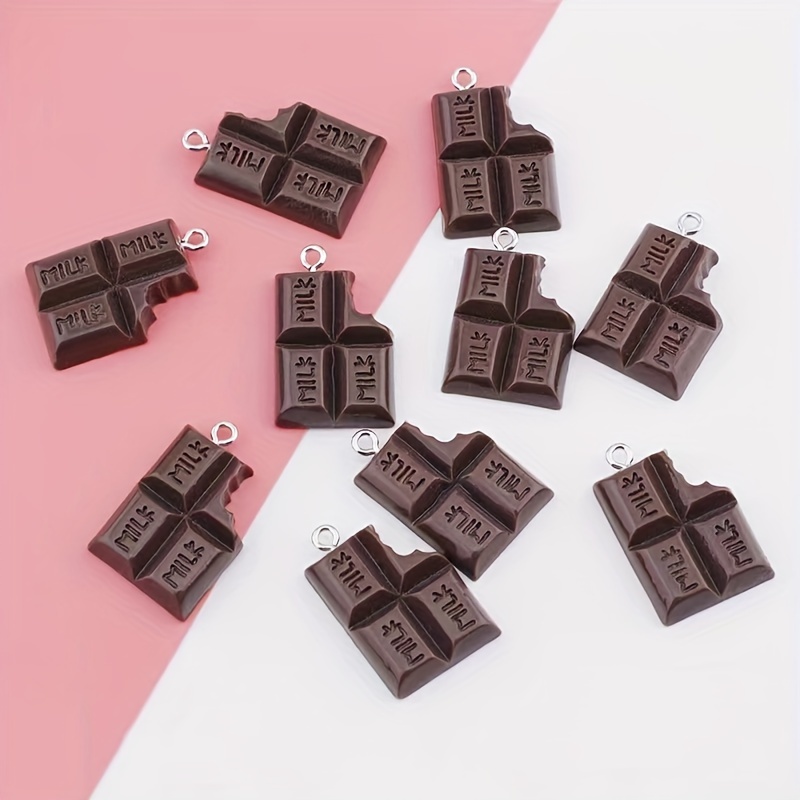 10pcs Coffee Chocolate Charms Cute Simulation Food Funny Resin Pendants For Jewelry Making Handmade Earrings Bracelet Necklace Key Chain Accessories
10pcs Coffee Chocolate Charms Cute Simulation Food Funny Resin Pendants For Jewelry Making Handmade Earrings Bracelet Necklace Key Chain Accessories