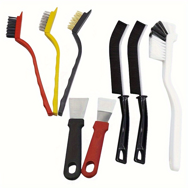 8pcs Cleaning Brush Set - Stainless Steel & Plastic Tools For Kitchen, Bathroom, And Outdoor Use - Includes Stove, Range Hood, Refrigerator Gap, Cup, And Lobster Brushes
8pcs Cleaning Brush Set - Stainless Steel & Plastic Tools For Kitchen, Bathroom, And Outdoor Use - Includes Stove, Range Hood, Refrigerator Gap, Cup, And Lobster Brushes