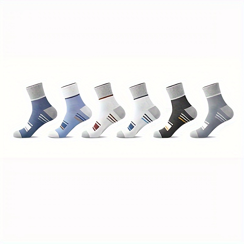 6 Pairs Of Men's Anti Odor & Sweat Absorption Simple Crew Socks, Comfy & Breathable Socks, For Daily & Outdoor Wearing, Autumn & Winter
6 Pairs Of Men's Anti Odor & Sweat Absorption Simple Crew Socks, Comfy & Breathable Socks, For Daily & Outdoor Wearing, Autumn & Winter