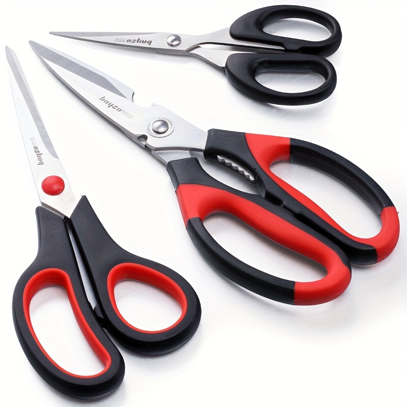 3 Pcs/ Set Of Household Multi-functional Stainless Steel Scissors, Kitchen Scissors, Household Scissors, Office Scissors, Handmade Diy Scissors.
3 Pcs/ Set Of Household Multi-functional Stainless Steel Scissors, Kitchen Scissors, Household Scissors, Office Scissors, Handmade Diy Scissors.
