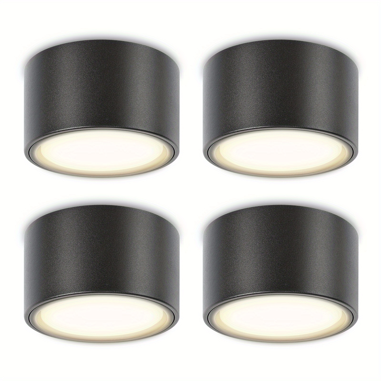 4pcs Yindalux Sleek Black Led Ceiling Spotlights, 6w Gx53 Bulbs, Neutral White 4000k, 660lm, Extra Flat Surface Mount, 120° Angle, Modern Matte , 230v - Includes Installation Hardware
4pcs Yindalux Sleek Black Led Ceiling Spotlights, 6w Gx53 Bulbs, Neutral White 4000k, 660lm, Extra Flat Surface Mount, 120° Angle, Modern Matte , 230v - Includes Installation Hardware