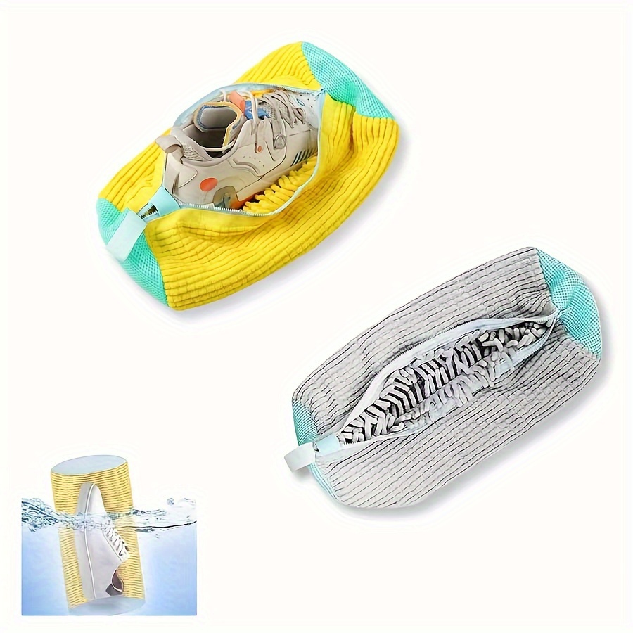 1pc Mesh Shoe Laundry Bag With Zipper, Washable Sneaker Washer Dryer Bag For Washing Machine And Dryer, Reusable Shoe Cleaning Bag
1pc Mesh Shoe Laundry Bag With Zipper, Washable Sneaker Washer Dryer Bag For Washing Machine And Dryer, Reusable Shoe Cleaning Bag