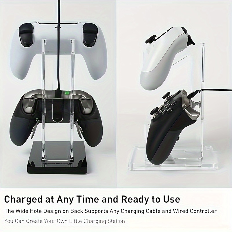 1pc Sleek Acrylic Game Controller Display Stand - Fit For Ps4/ps5//one/switch Controllers, Desktop Organizer With No-drill Installation, Perfect Gamer Accessory To Your Collection, Gaming Controller
1pc Sleek Acrylic Game Controller Display Stand - Fit For Ps4/ps5//one/switch Controllers, Desktop Organizer With No-drill Installation, Perfect Gamer Accessory To Your Collection, Gaming Controller