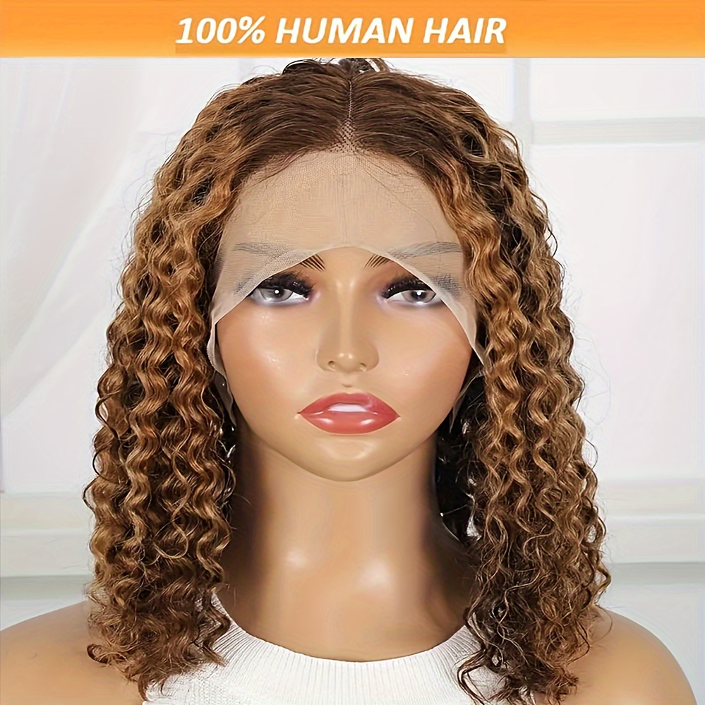 Short Bob Wigs Highlight Curly Bob Wig 13x4 Lace Front Human Hair Wigs 150% Density Brazilian Virgin Pre With Baby Hair For Women Omber P4/27 Color
Short Bob Wigs Highlight Curly Bob Wig 13x4 Lace Front Human Hair Wigs 150% Density Brazilian Virgin Pre With Baby Hair For Women Omber P4/27 Color