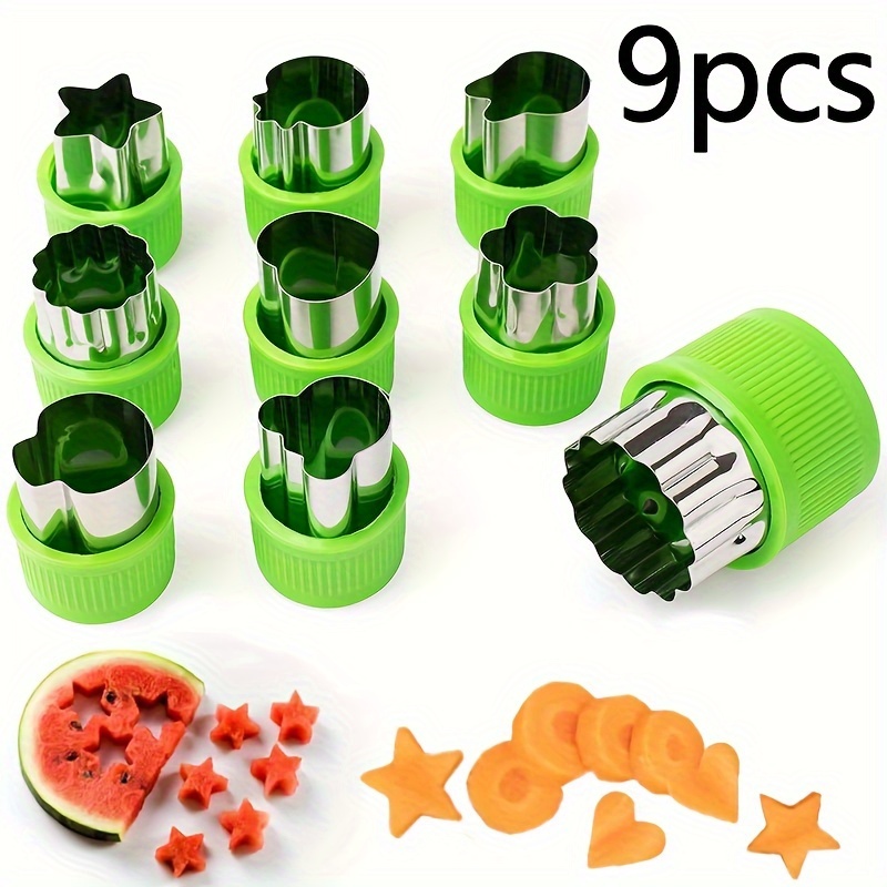 9pcs Stainless Steel Mini Cookie & Vegetable Cutter Set With Protective Hand Guard - Including Star, Flower, Heart, ' Baking & Snacks, Easy-to-use Fruit And Pastry Molds, Cookie Decorating Supplies
9pcs Stainless Steel Mini Cookie & Vegetable Cutter Set With Protective Hand Guard - Including Star, Flower, Heart, ' Baking & Snacks, Easy-to-use Fruit And Pastry Molds, Cookie Decorating Supplies