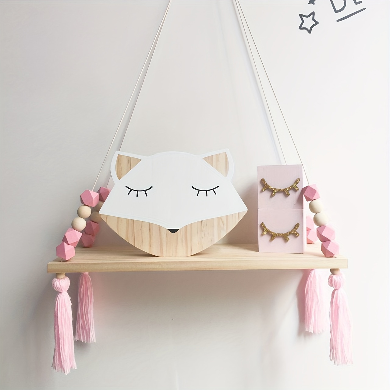 Chic Pink Wooden Bead Tassel Wall Shelf - Display Rack For Living Room, Bedroom, Bathroom Decor
Chic Pink Wooden Bead Tassel Wall Shelf - Display Rack For Living Room, Bedroom, Bathroom Decor