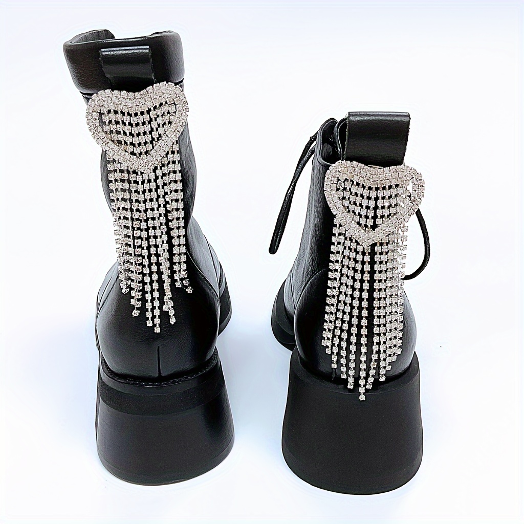 1pc Copper Constellation Tassel Heart Charm, Silvery Welded Alloy, Removable Heel Pendant For Boots And Shoes, Fashionable Diy Accessory
1pc Copper Constellation Tassel Heart Charm, Silvery Welded Alloy, Removable Heel Pendant For Boots And Shoes, Fashionable Diy Accessory