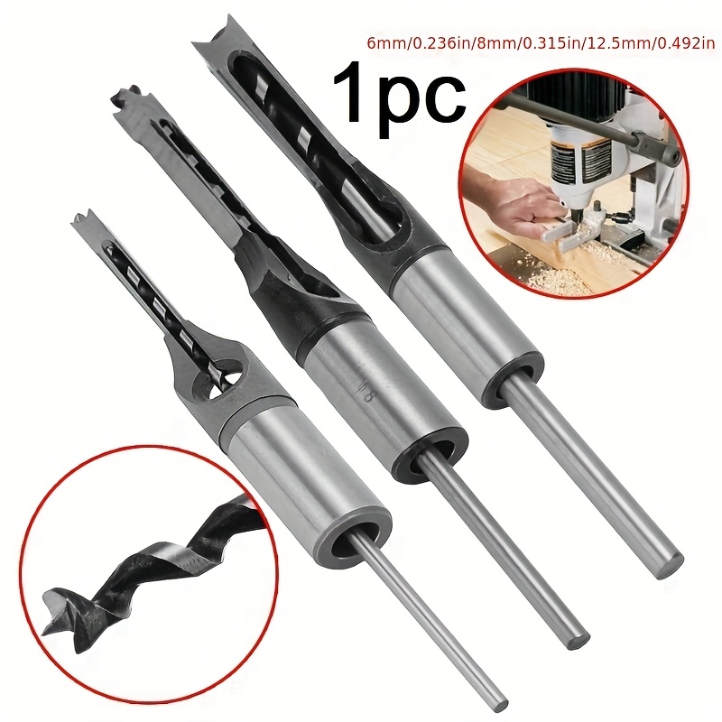 Square Hole Drill Bit Set For Woodworking - 6mm, 8mm, 12.5mm Sizes With Round Shank, High-gloss
Square Hole Drill Bit Set For Woodworking - 6mm, 8mm, 12.5mm Sizes With Round Shank, High-gloss