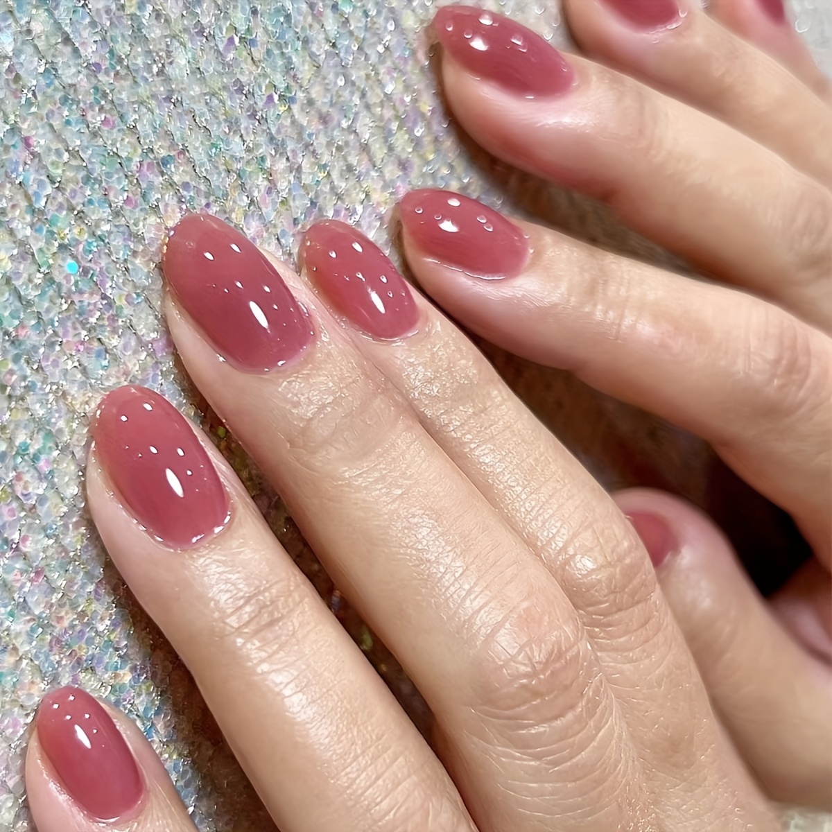 Glossy Light Pink Oval Short Press On Nails - Minimalist Style Fake Nails For Women, Full Cover With Jelly Glue And Nail File
Glossy Light Pink Oval Short Press On Nails - Minimalist Style Fake Nails For Women, Full Cover With Jelly Glue And Nail File