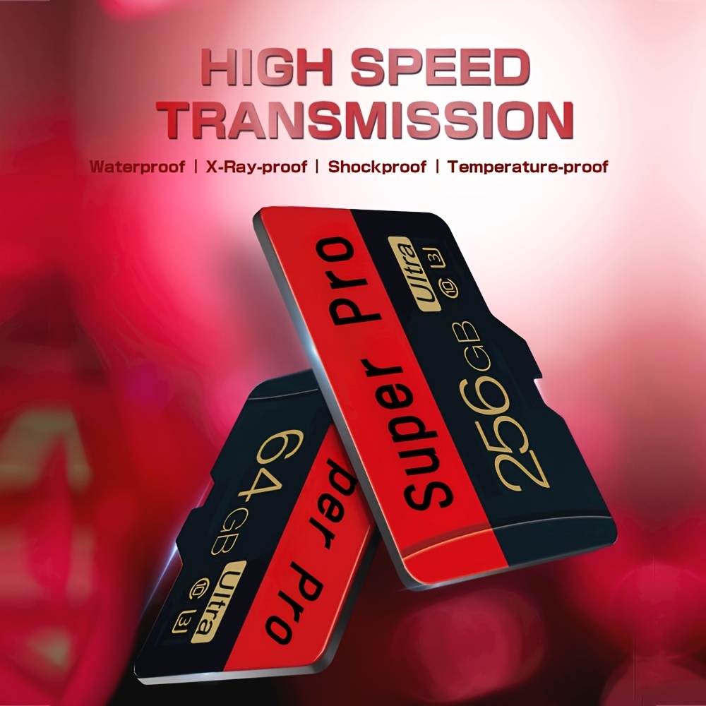 High-speed 256gb Card - Class 10, Waterproof & Shockproof, X-ray & Temperature Resistant Memory Card For Android Phones, Digital Cameras, Car Navigation
High-speed 256gb Card - Class 10, Waterproof & Shockproof, X-ray & Temperature Resistant Memory Card For Android Phones, Digital Cameras, Car Navigation
