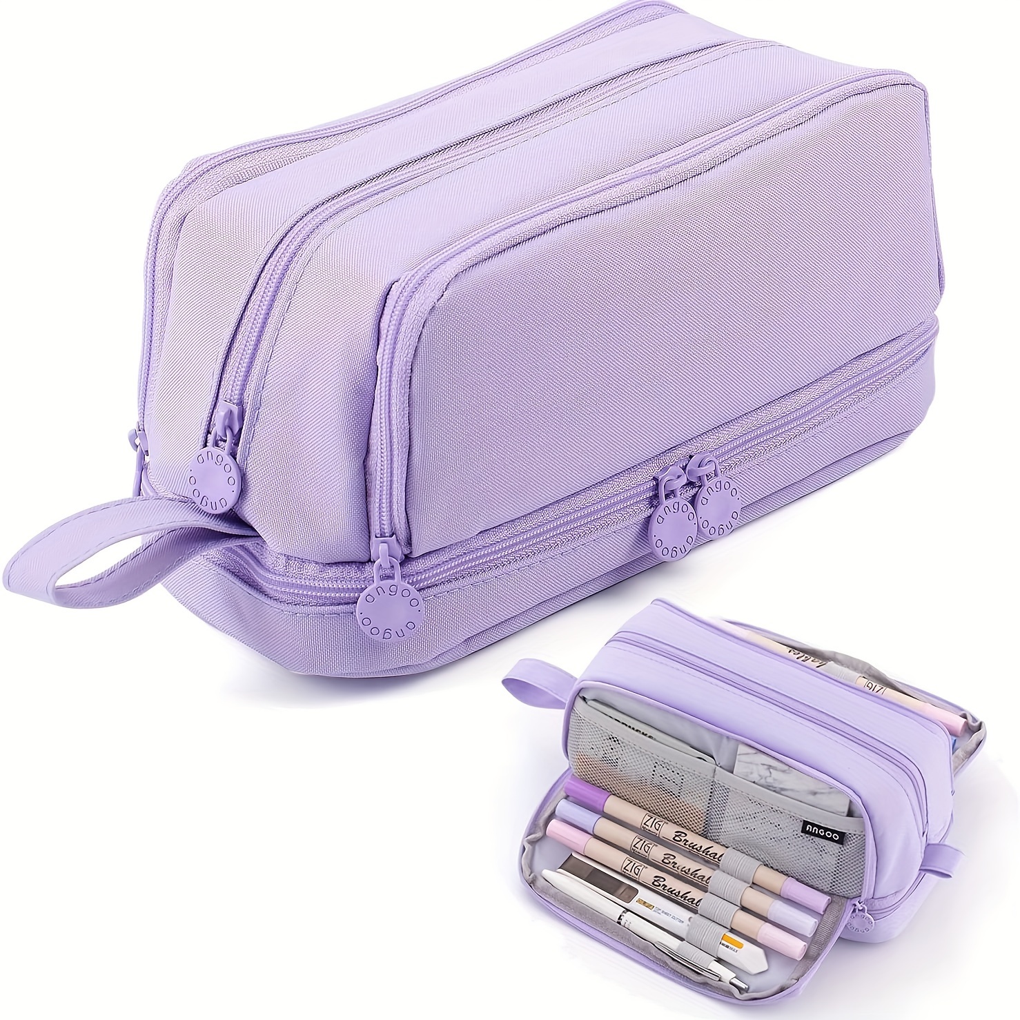 Double-layer Double Window Models Pen Bag Large Capacity Multifunctional And Secondary School Students Stationery Box Art
Double-layer Double Window Models Pen Bag Large Capacity Multifunctional And Secondary School Students Stationery Box Art